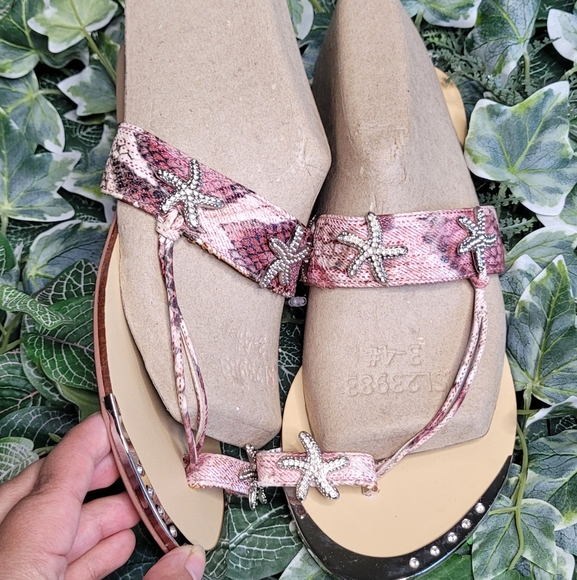 Wild Rose Little Starfish Sandals Size 7 - Picture 2 of 4